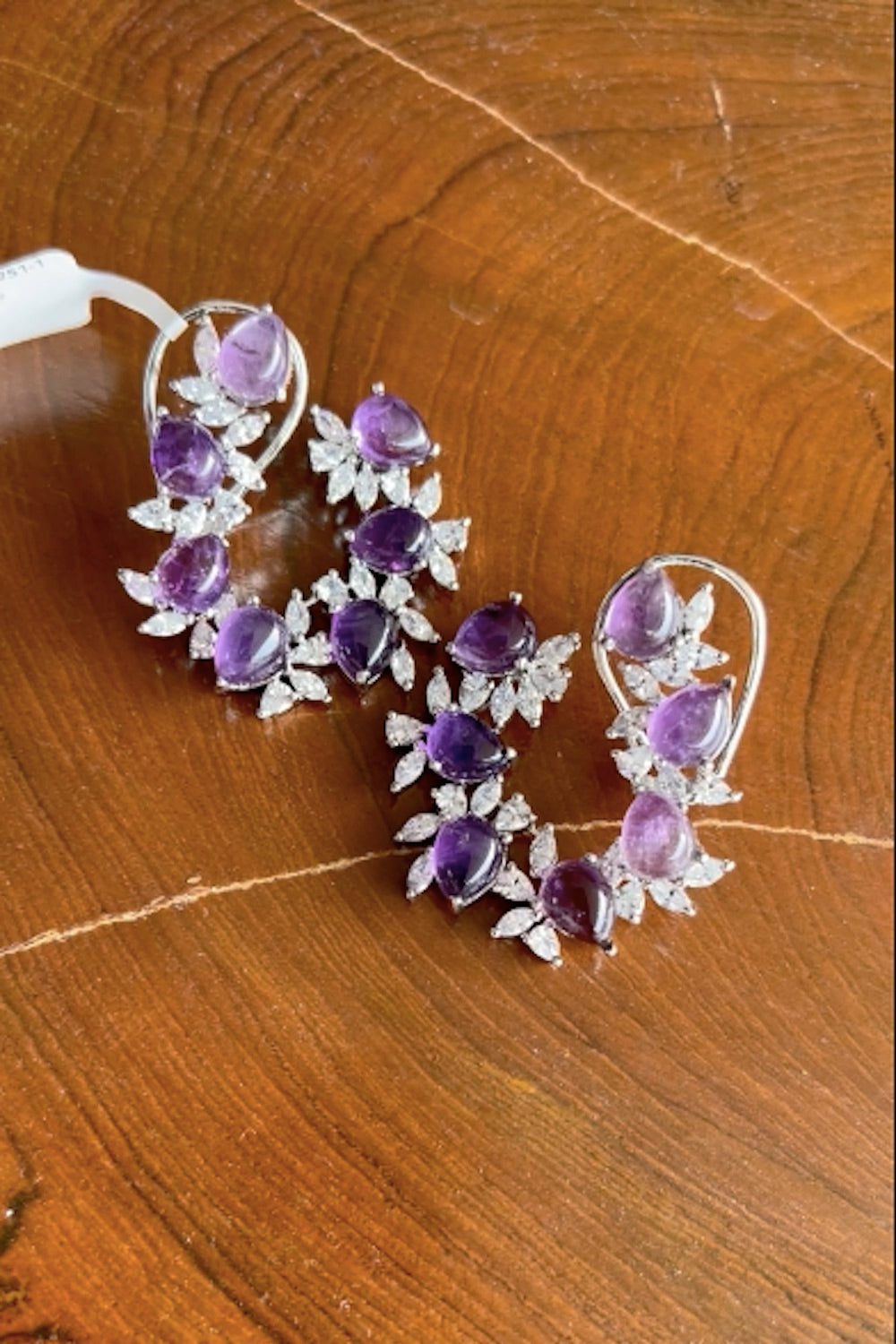 amethyst stone earrings