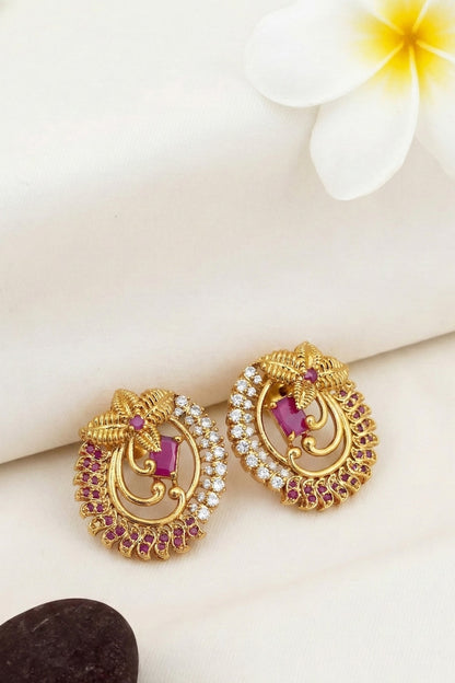 temple studs gold ad