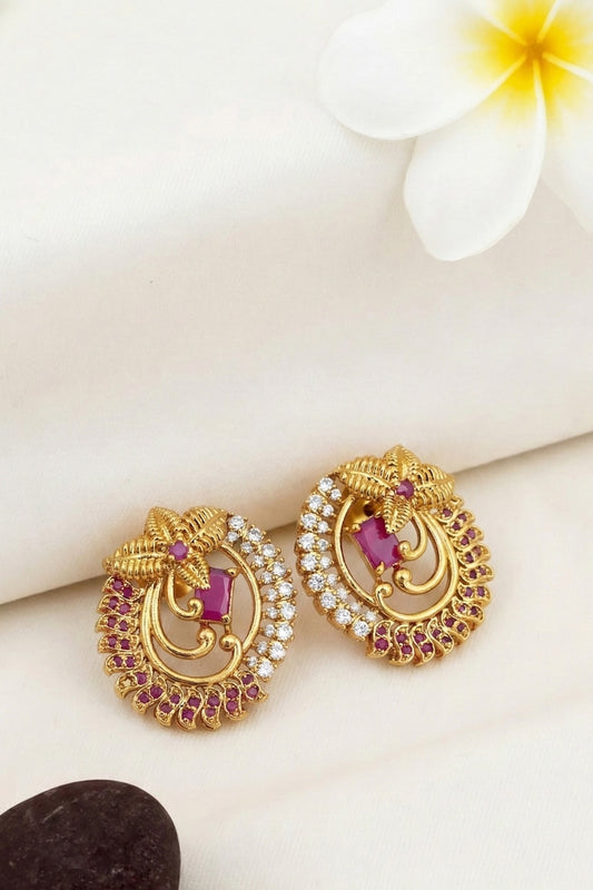 temple studs gold ad