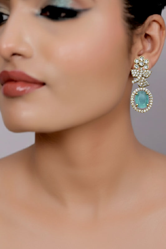 floral victorian earrings