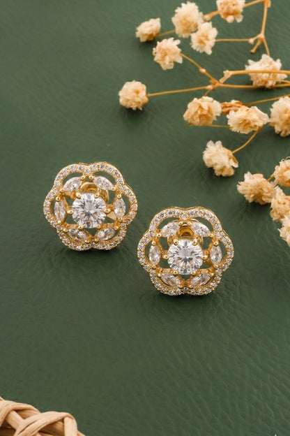 gold cztiny studs