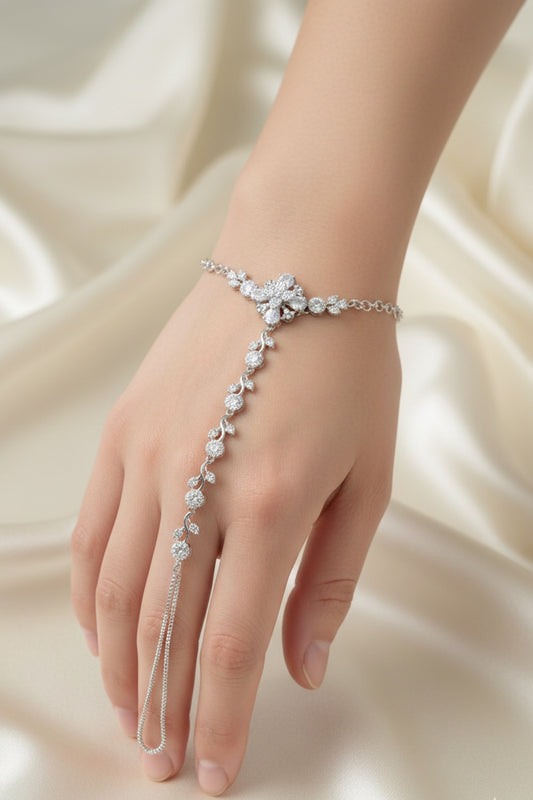 diamond haathphool silver polish