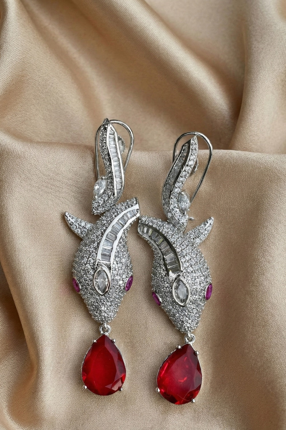 red burglary inspired stud