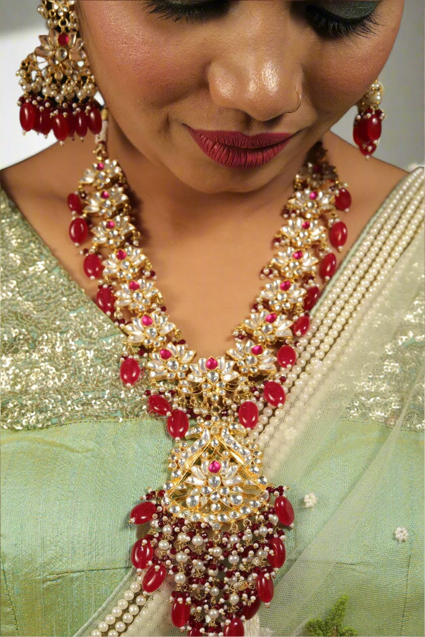 kundan long necklace