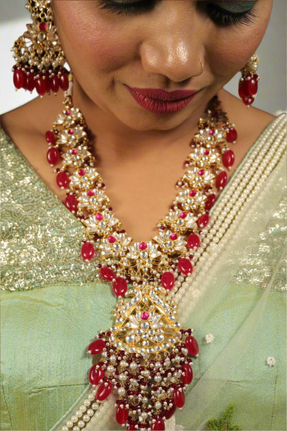 kundan long necklace