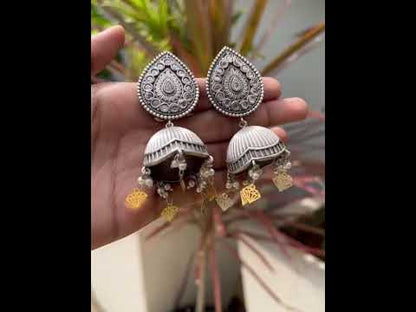 tribal jhumka earrings trje230387