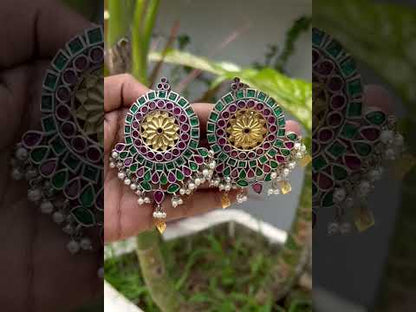 Tribal stud earrings trse230382