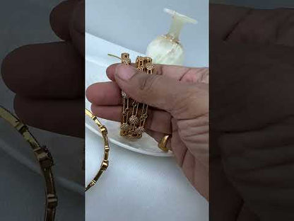 gold cz bangles