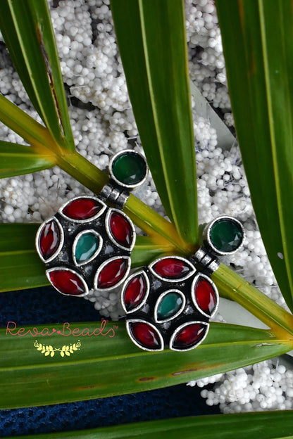 multicoloured delicate earrings