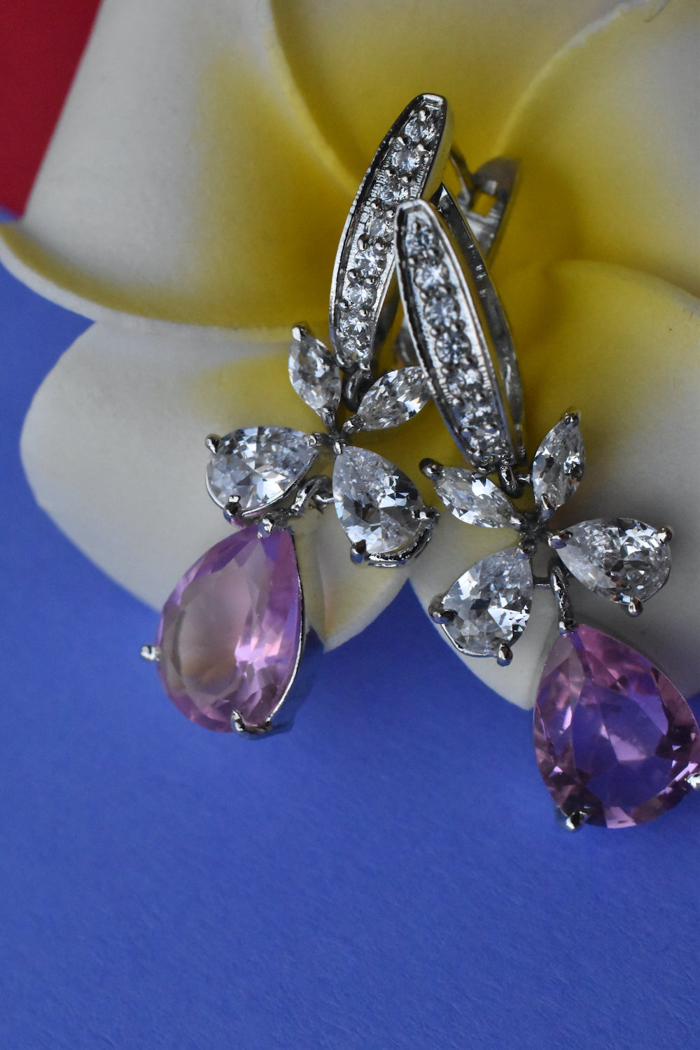 amethyst drop earrings