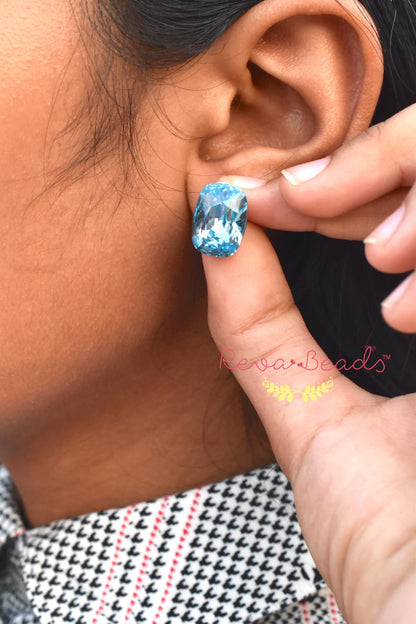 skyblue swarovsky studs