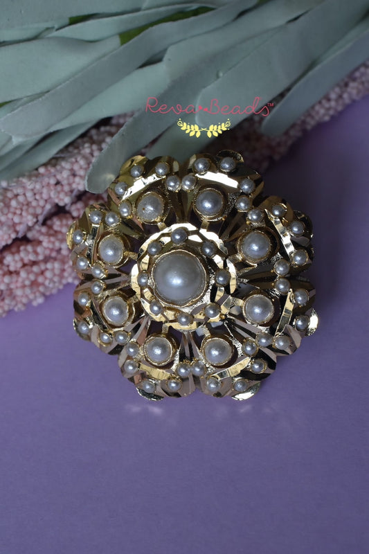 pearl finger ring