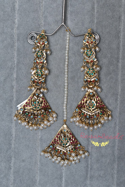 tikka earrings set