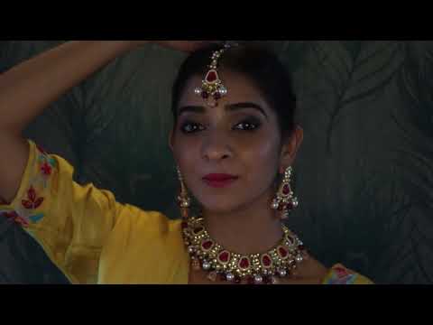 ruby kundan set