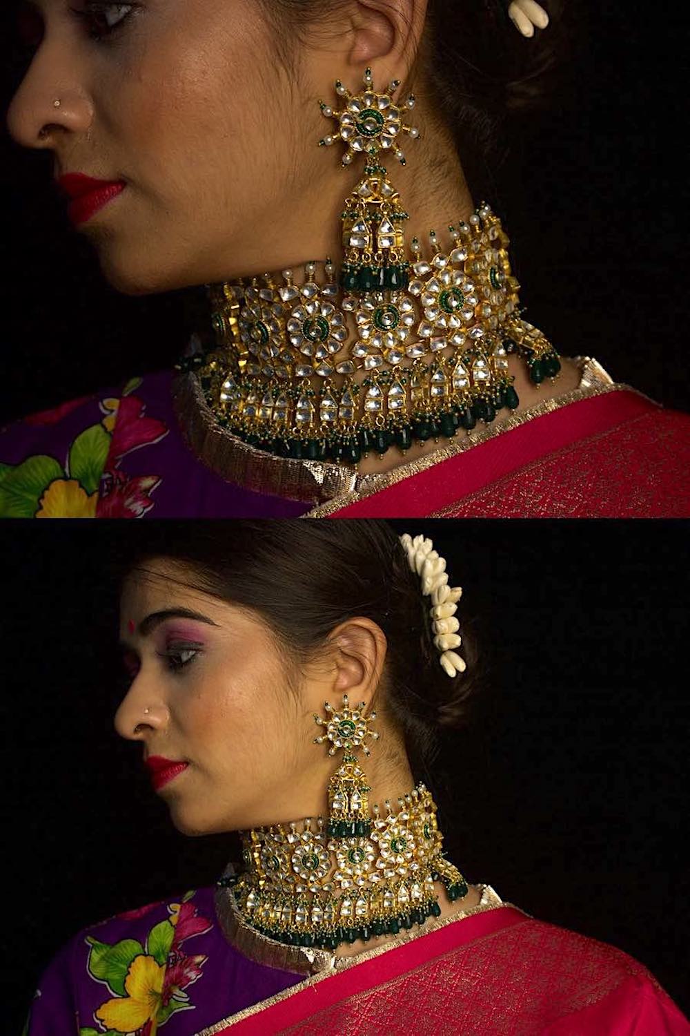 Ahmedabadi kundan choker