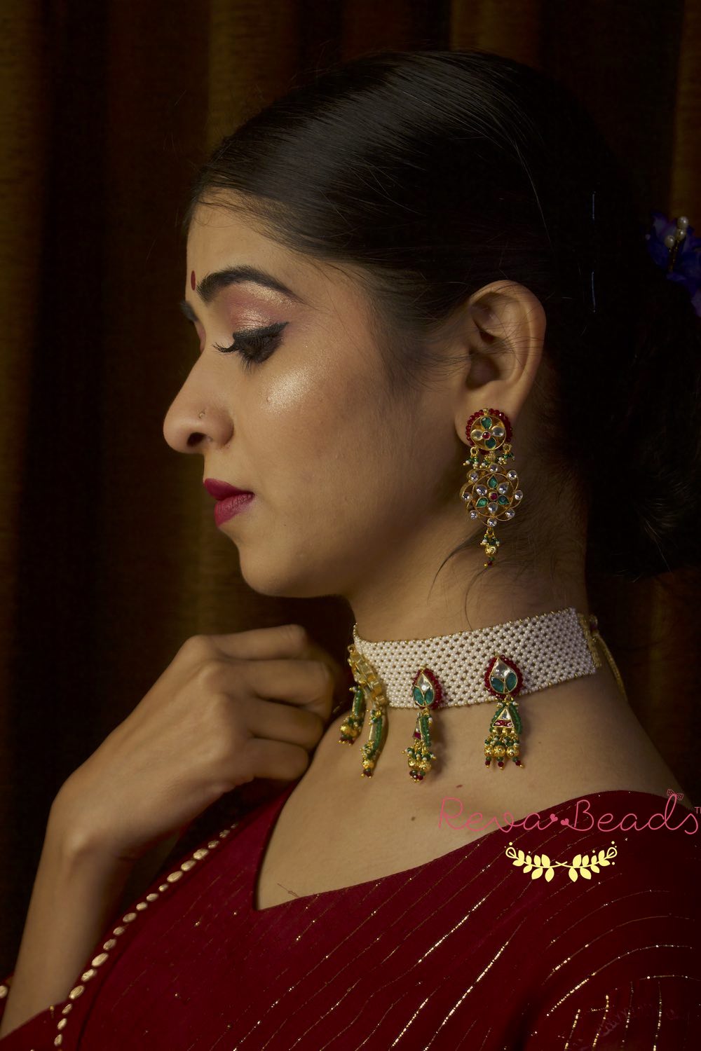 kundan choker set