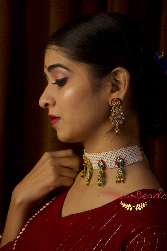 kundan choker set