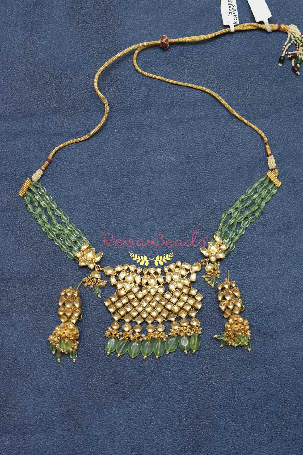 kundan necklace earrings