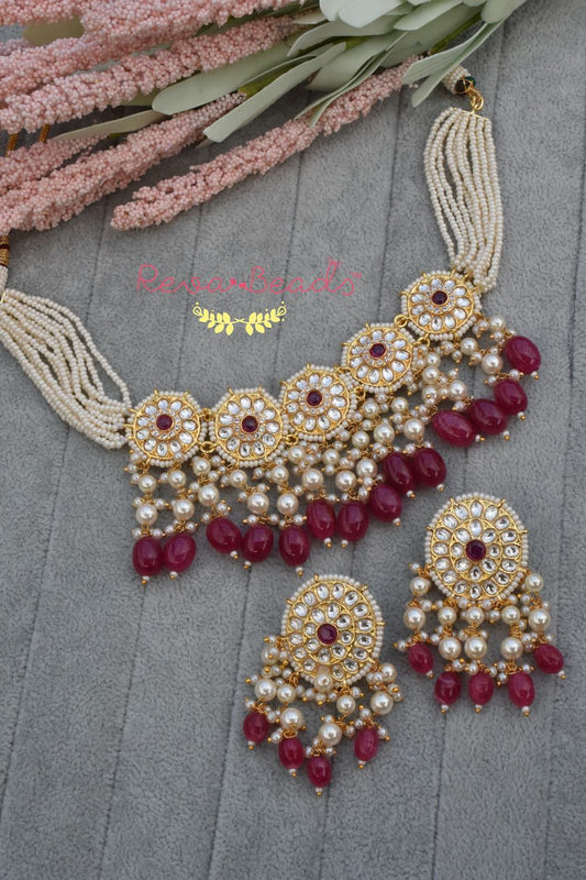 kundan choker necklace