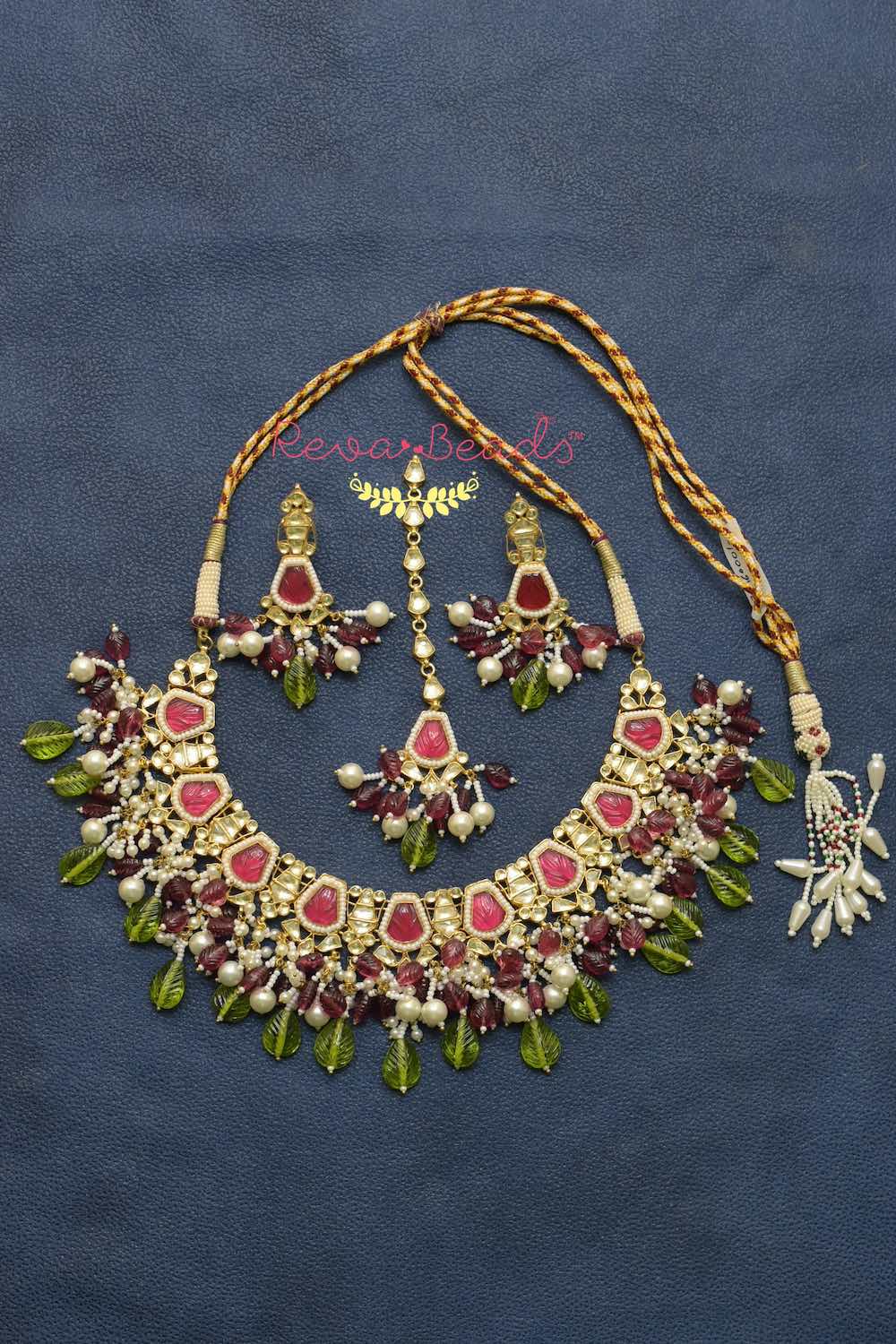 redgreen kundan set