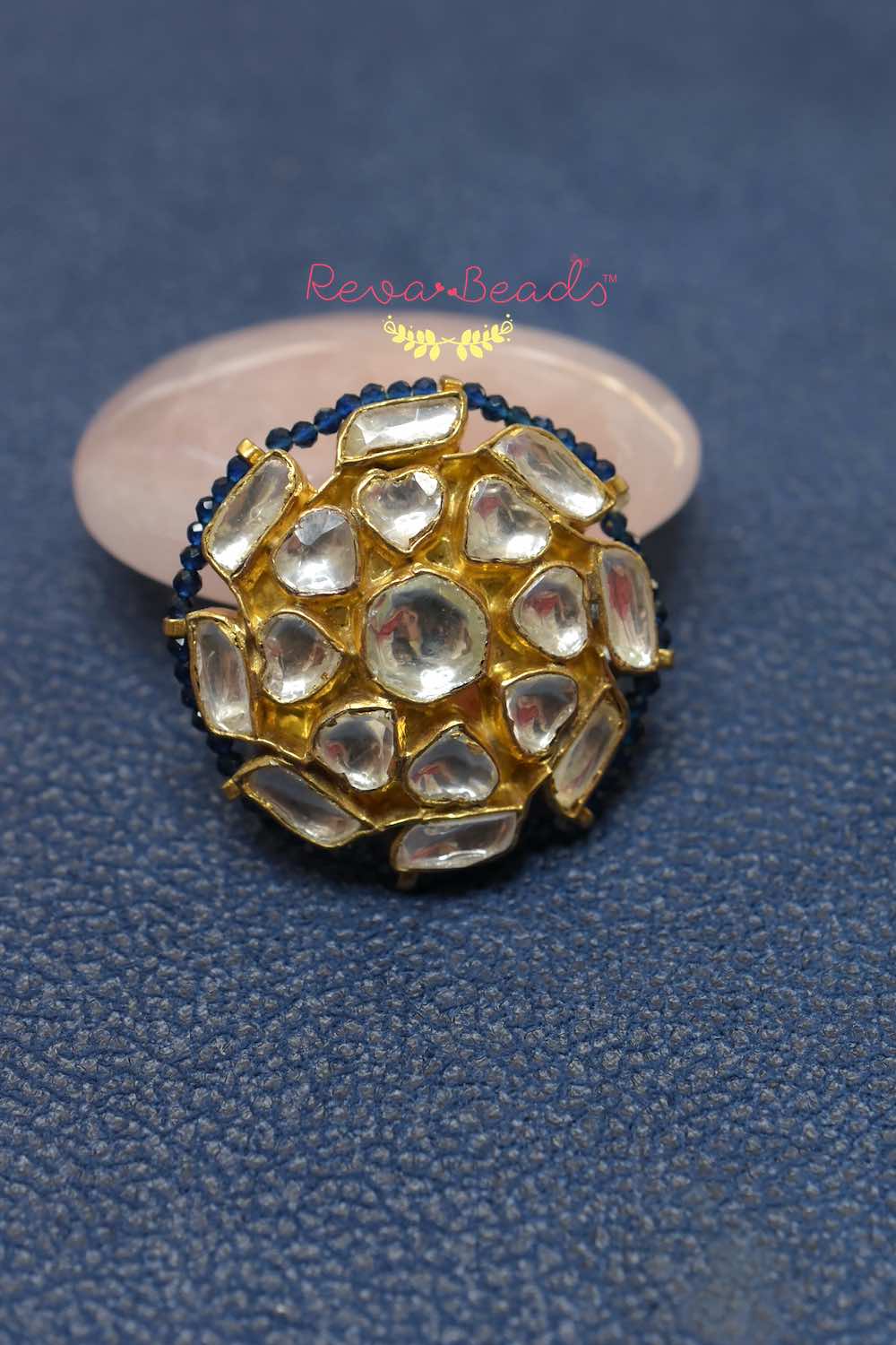 kundan finger ring