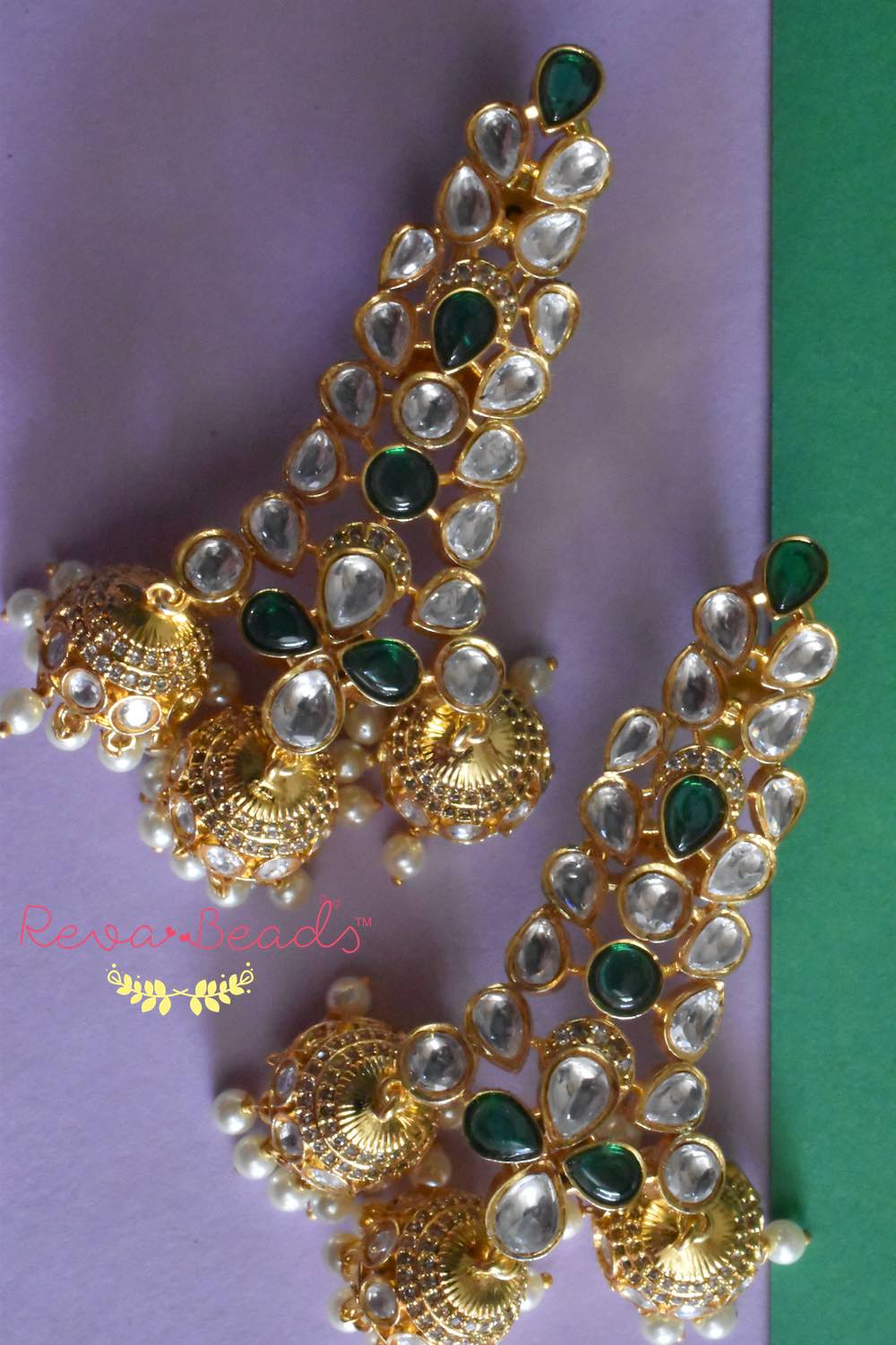 Kundan Jhumka Earrings - Manufacturer Exporter Supplier from Mumbai India