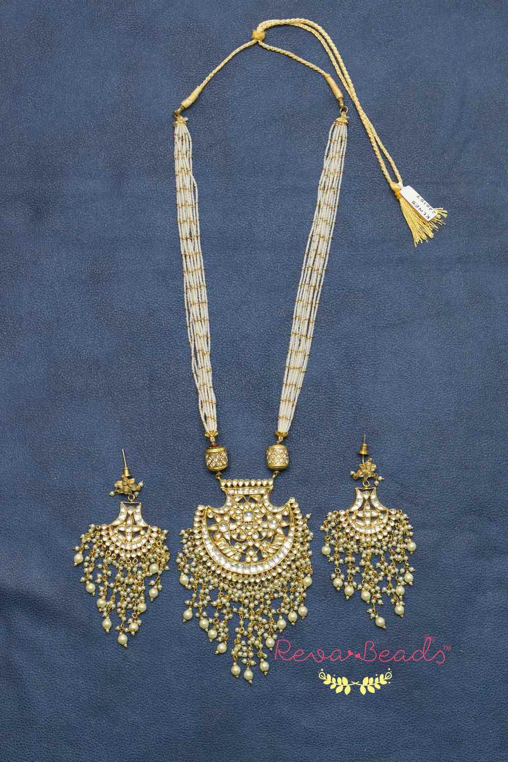 Long kundan necklace