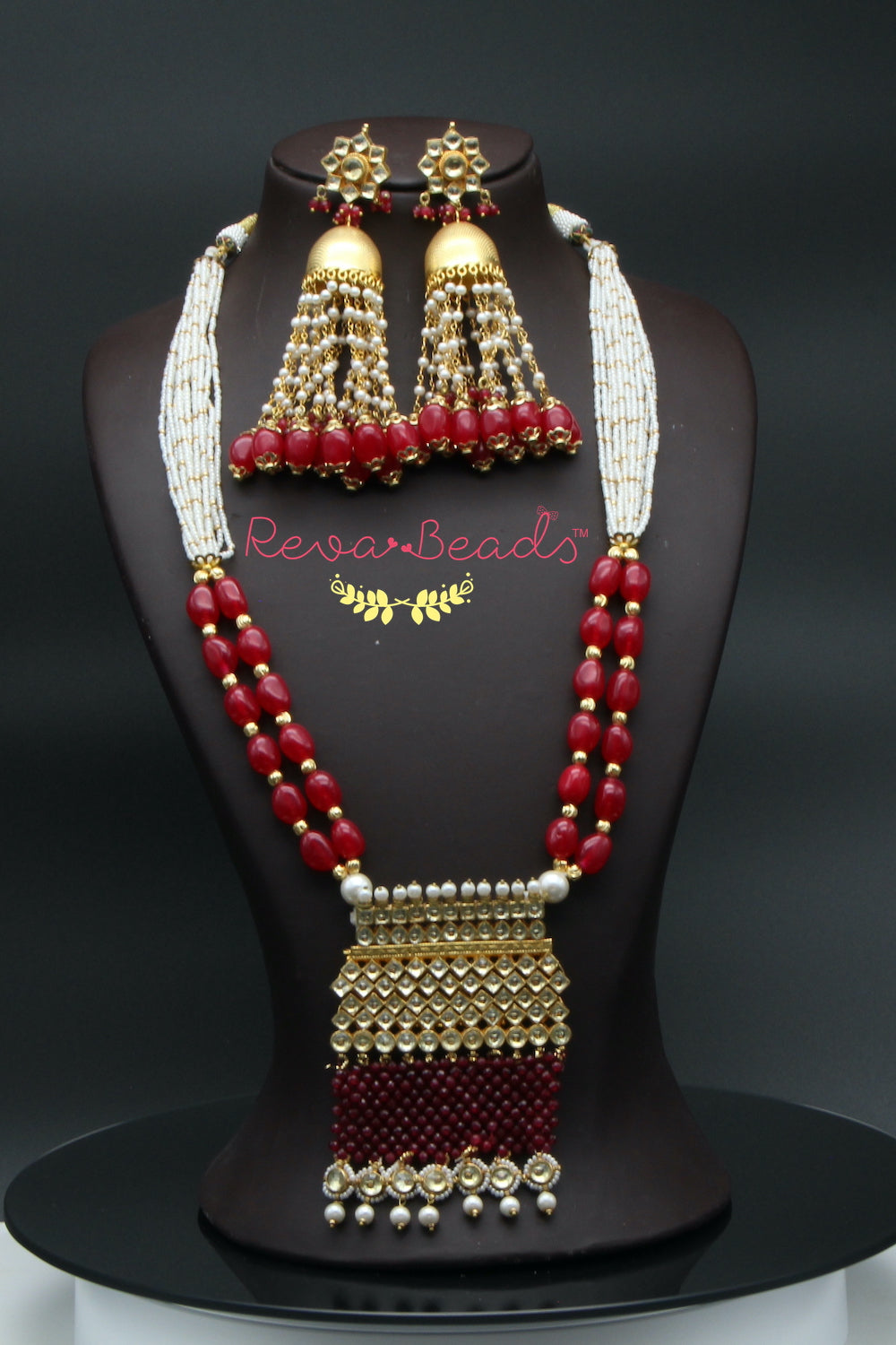 long kundan necklace