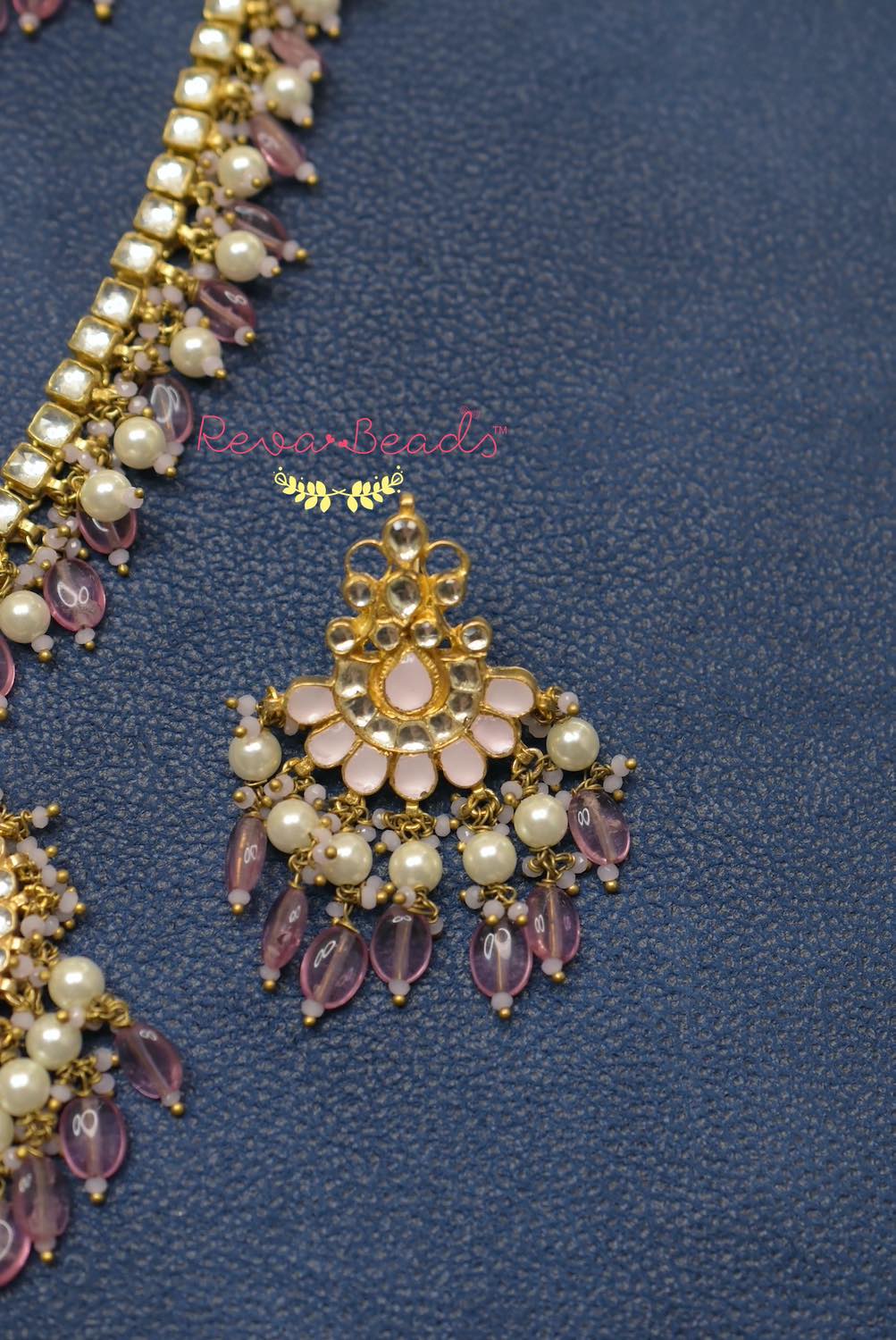 pastel kundan set