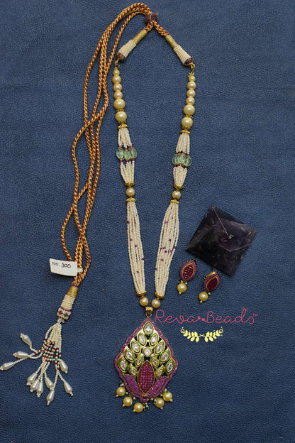 kundan long set