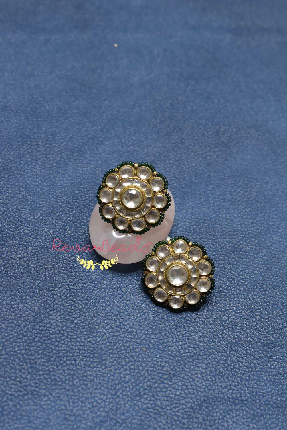 kundan stud earrings kse220214