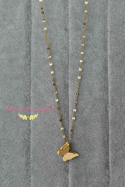 minimalist gold polish necklace 220999