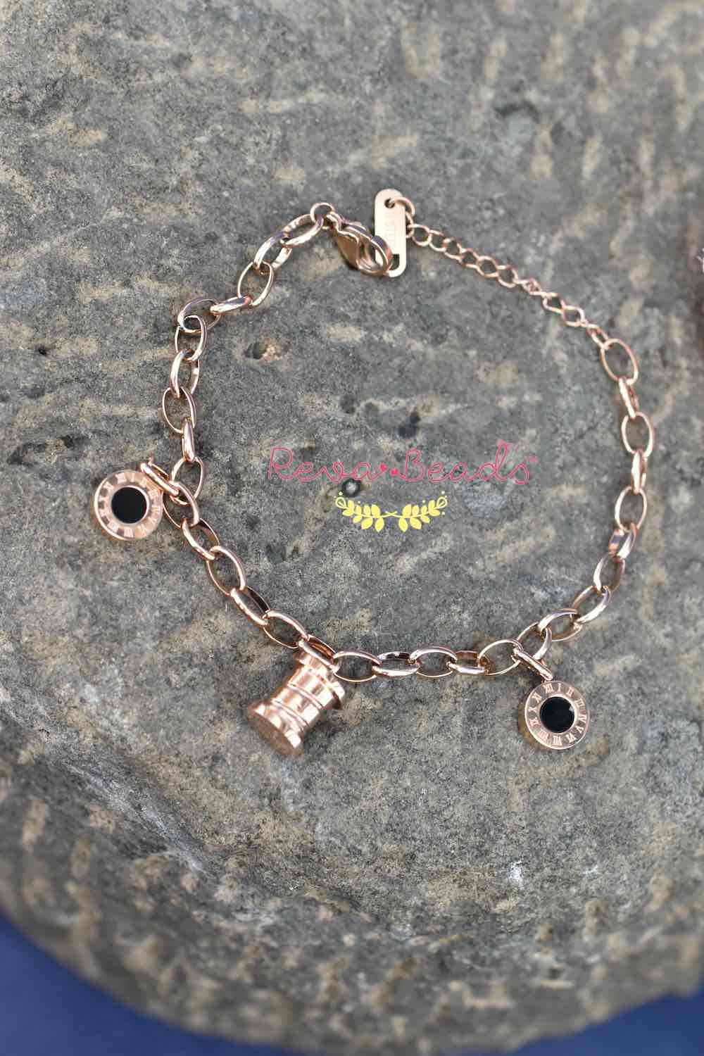 minimalist rose gold polish bracelet 221122
