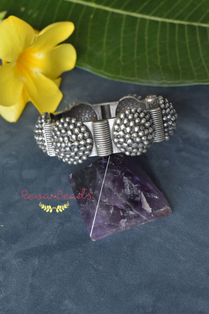 brass silver kada