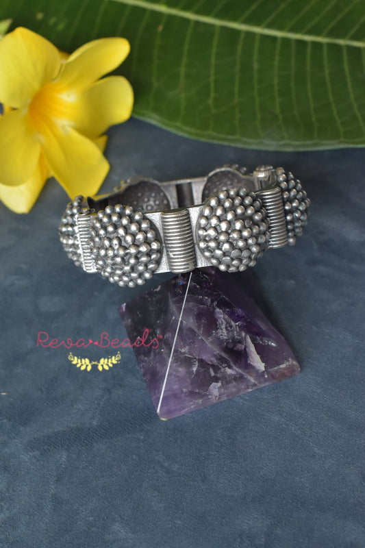 brass silver kada