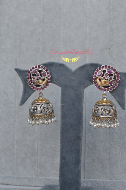 tribal jhumka earrings trje221205