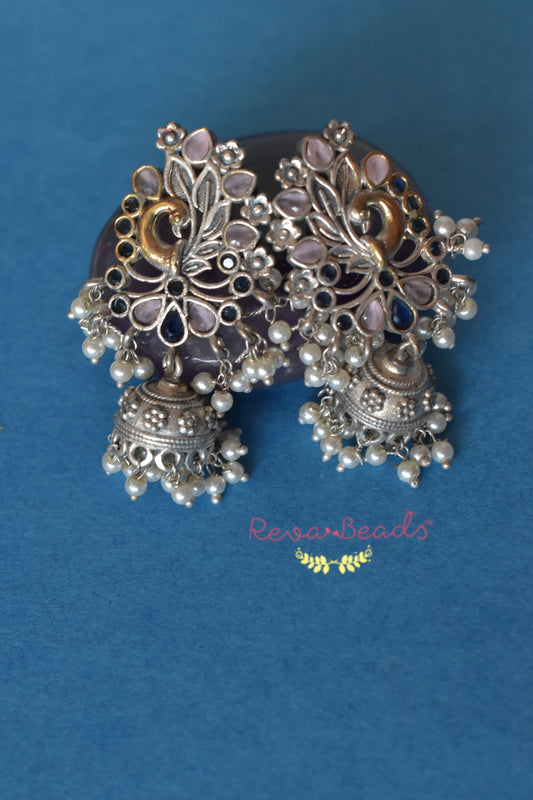 peacock earrings