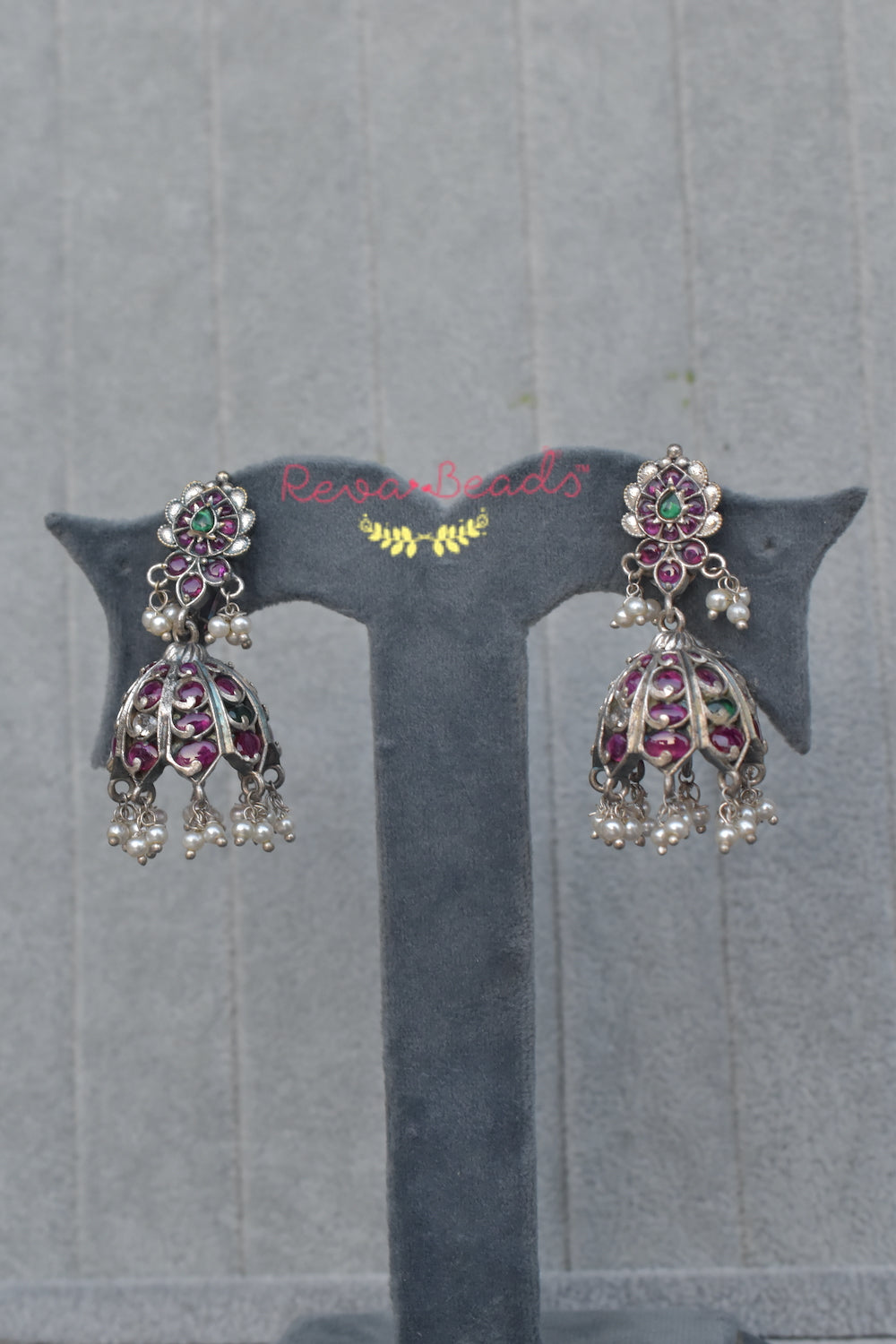 tribal jhumka earrings trje221216