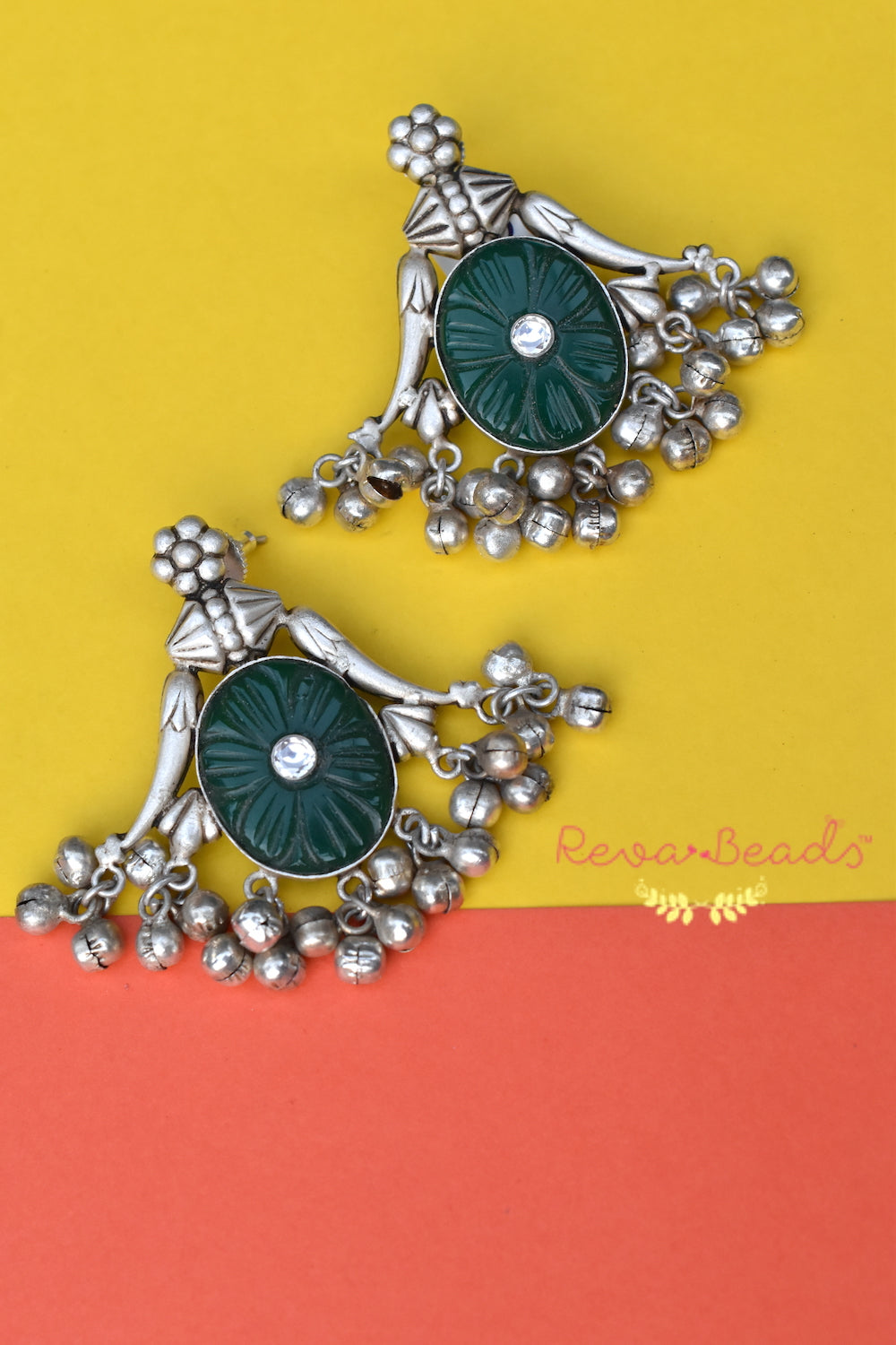 tribal jhumka earrings trje221280