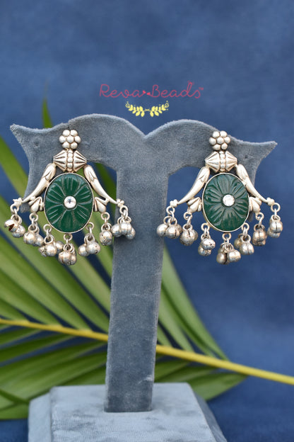 tribal jhumka earrings trje221280